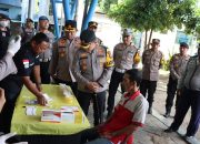 Jamin Keselamatan Pemudik, Polres Nganjuk Lakukan Tes Urine.Terhadap Para Sopir Bus