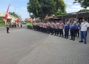 Tak Mau Kecolongan, Polres Jombang Kerahkan Ratusan Personilnya Amankan Pendaftaran Cabup-Cawabup di Kantor KPU