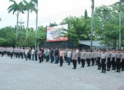 Polres Nganjuk Gelar Apel Besar Untuk Amankan Natal