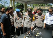 Polres Nganjuk Periksa Senpi Seluruh Anggotanya