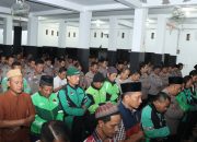 Polres Nganjuk dan Komunitas Ojol Gelar Shalat Ghaib untuk Alm. Affan Kurniawan
